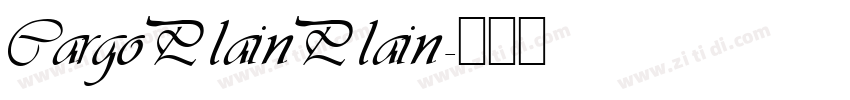 Cargo Plain Plain字体转换